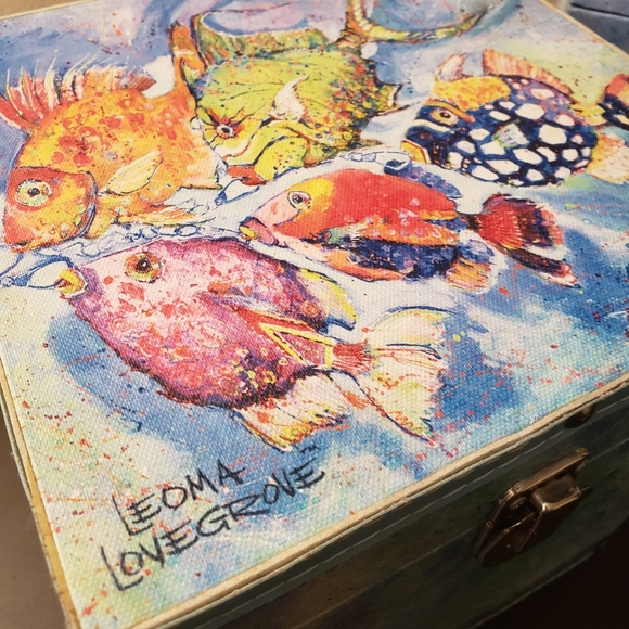 Decorative Fish Art Keepsake Boxes Set of 2. - Picture 7 of 7